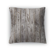 Throw Pillow, Old Gray Fence Boards Wood - fashionbests