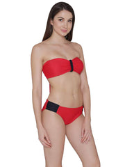 Women's Multicoloured Polycotton Swim Bikini Set - fashionbests