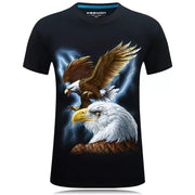 Personality 3d Printed Eagle Animal Falcon Large Size T-shirt - fashionbests