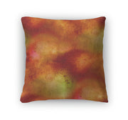 Throw Pillow, Watercolor Isolated Brown Red Orange Spot Abst - fashionbests