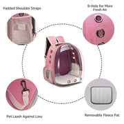 Cat Carrier Bags Breathable Pet Carriers Small Dog Cat Backpack Travel Space Capsule Cage Pet Transport Bag Carrying For Cats - fashionbests