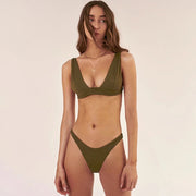 New Sexy Bikini 2021 Solid Swimsuit Women Swimwear Push Up Bikini Set Brazilian Bathing Suit Summer Beach Wear Swimming Suit XL - fashionbests
