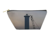 Accessory Pouch, Lighthouse In The Port At Sunset - fashionbests