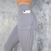 High Waist Pocket Leggings Solid Color Workout leggings Women Clothes Side Lace Leggins Mmujer - fashionbests