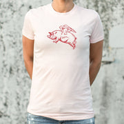 Flying Pig T-Shirt (Ladies) - fashionbests