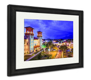 Framed Print, St Augustine Florida USA Townscape Over Alcazar Courtyard - fashionbests