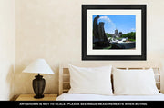 Framed Print, Salem Oregon Capitol Building And Water Fountain - fashionbests