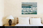 Gallery Wrapped Canvas, Surfs Up At Pensacola Beach Fishing Pier - fashionbests