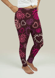 Leggings with Hearts - fashionbests