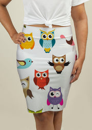 Pencil Skirt with Owls - fashionbests