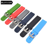 Silicone strap 18mm 20mm 22mm watch accessories sports watch with silicone strap fitness Samsung Huawei motorcycle smart strap w - fashionbests
