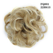 LUPU Synthetic Chignon Messy Scrunchie Elastic Band Hair Bun Straight Updo Hairpiece High Temperture Fiber Natural Fake Hair - fashionbests