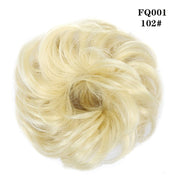 LUPU Synthetic Chignon Messy Scrunchie Elastic Band Hair Bun Straight Updo Hairpiece High Temperture Fiber Natural Fake Hair - fashionbests