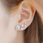 Bohemian Vintage Earrings Jewelry Leaf Geometric Round Stud Earrings for Women Simple Bar Leaf Earing Ear Climber Girls - fashionbests