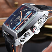 Top Brand Luxury Monaco 24 Watch Men tonneau Automatic Tourbillon Watch Joker Stainless Steel Business Sport Mechanical - fashionbests
