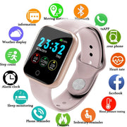 Electronic digital watches For Men Women Blood Pressure Heart Rate Waterproof Tracker Sport Clock Watch Smart For Android IOS - fashionbests