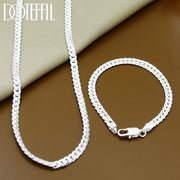 Full Sideways 925 Sterling Silver Necklace - fashionbests