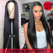 Rosabeauty Straight Lace Front Human Hair Wigs Brazilian Virgin  Hair For Black Women PrePlucked 30Inch 360 frontal HD wig - fashionbests